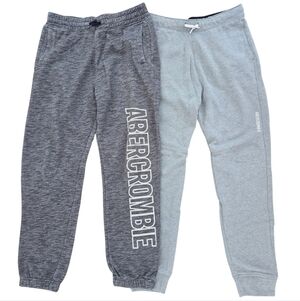 Set Of 2 Like New Abercrombie & Fitch Kids Gray Joggers